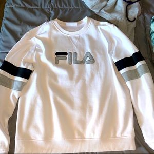 Filas Whitw Crewneck Sweatshirt